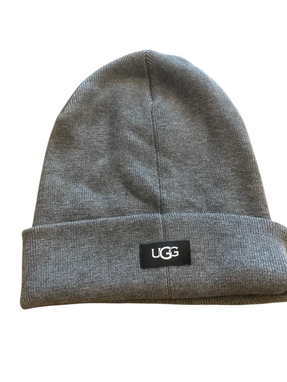 UGG Gray Knit Cuffed Beanie Unisex New with Tag